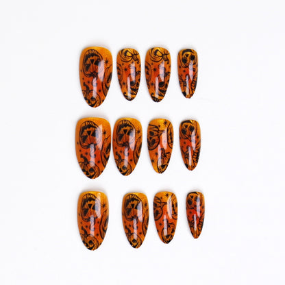 Halloween-Themen Press-On Nagelkunst