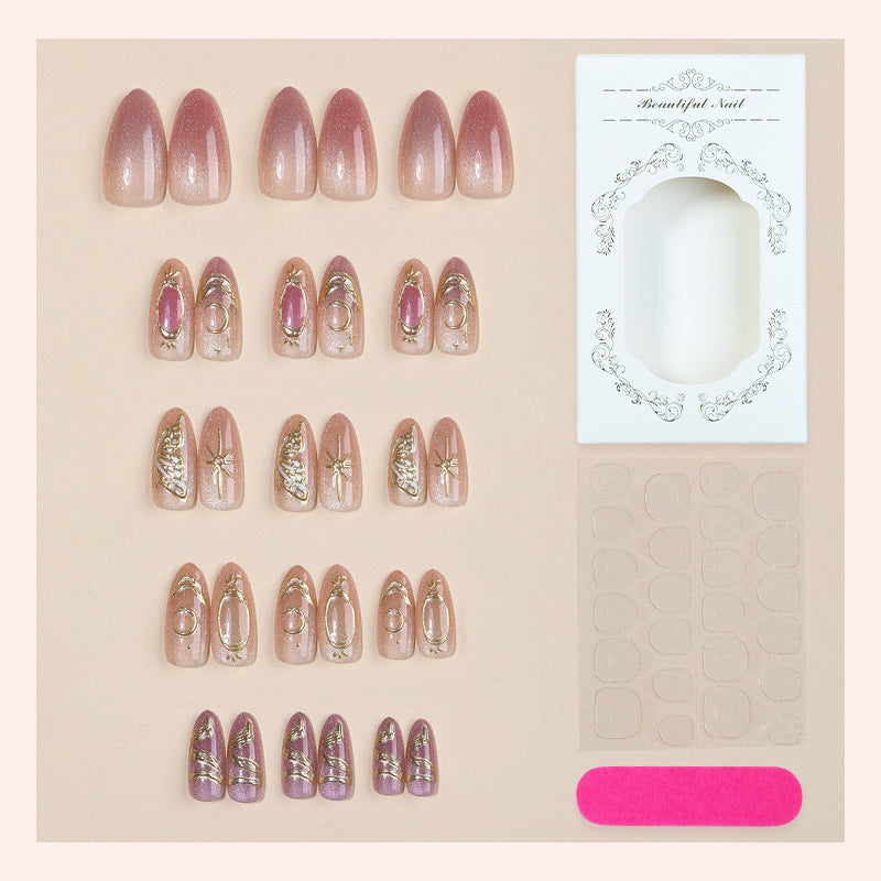 Premium Glitter Ombre Press-On Nails Brehn