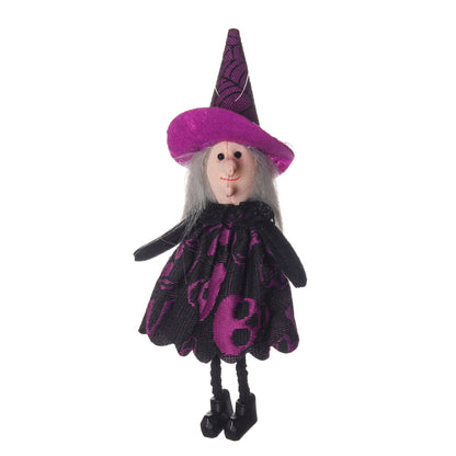 Dekorative Halloween Katze mit Hexenhut