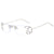 Damen modische rechteckige Sonnenbrille mit auffälligen goldenen Details Brehn