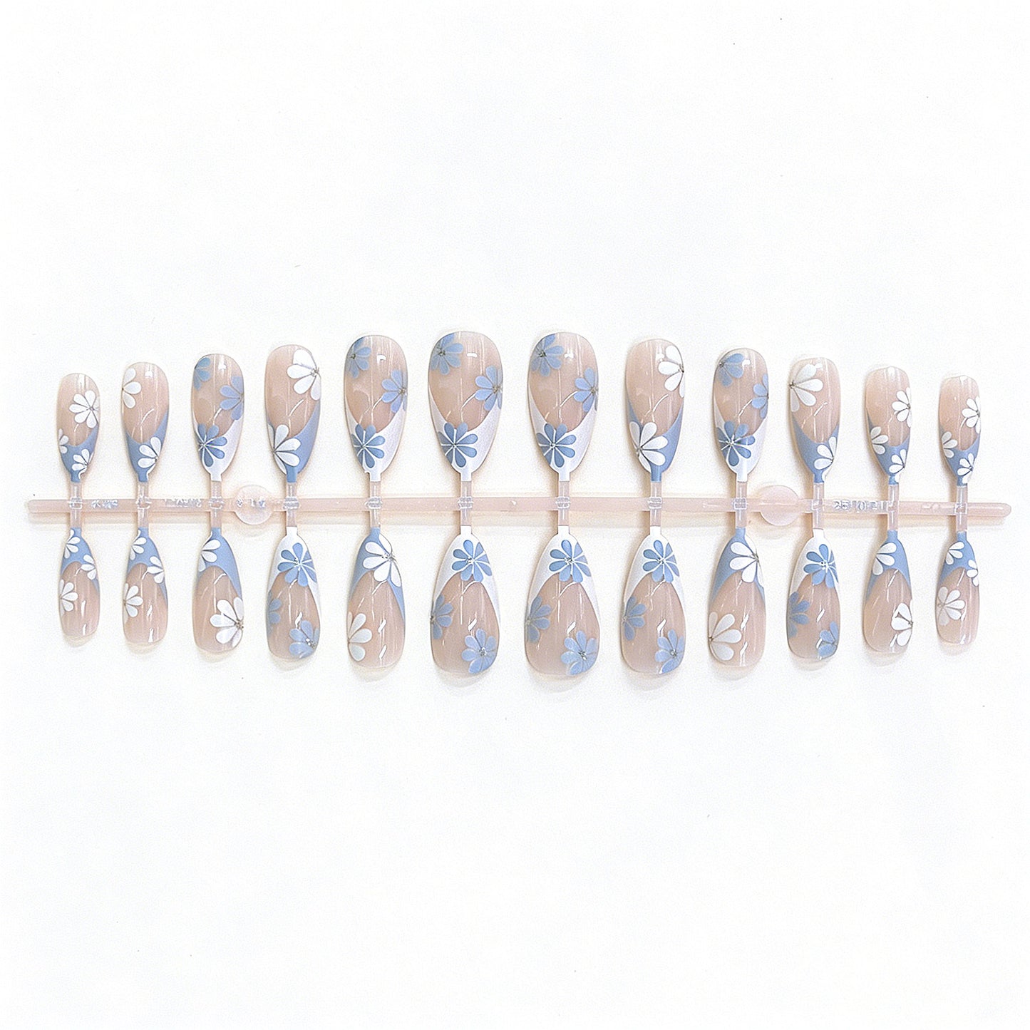 Florale Design Press-On Nagelset Brehn