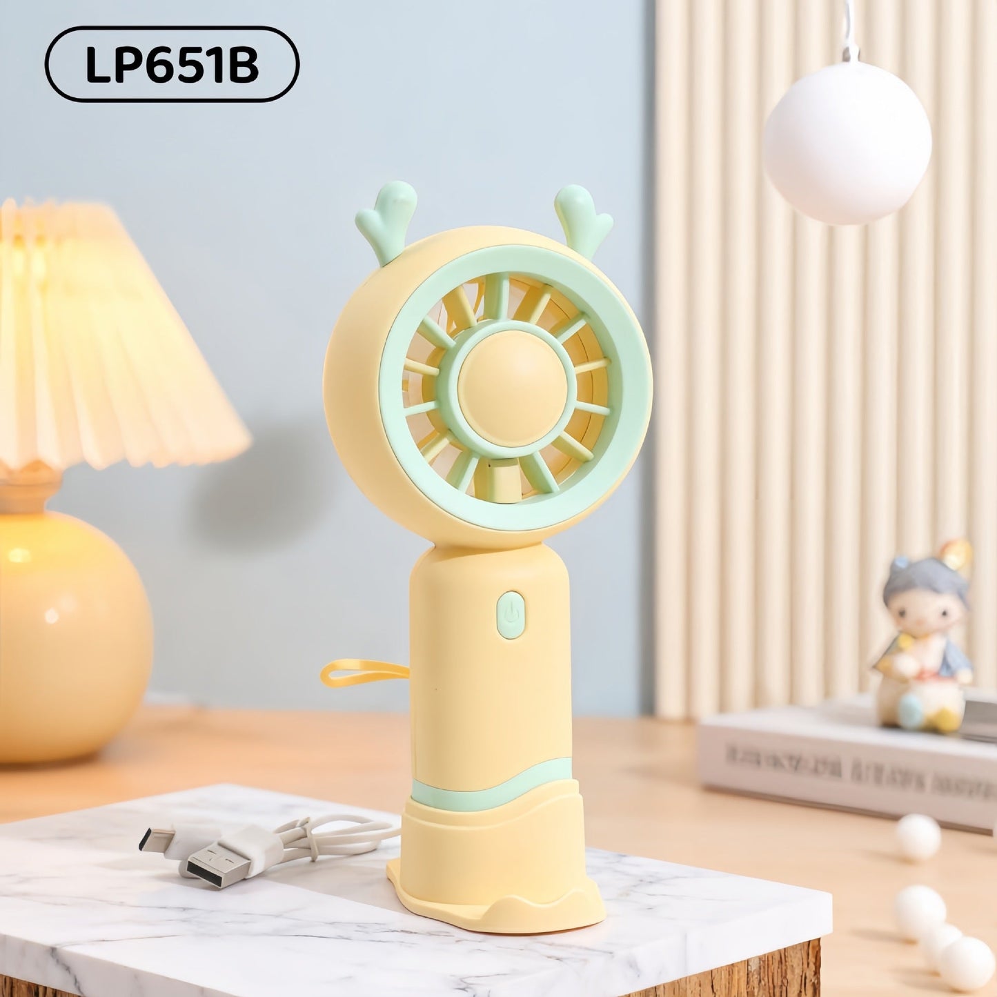 Damen Tragbarer Mini Handventilator mit Katzenohren Brehn