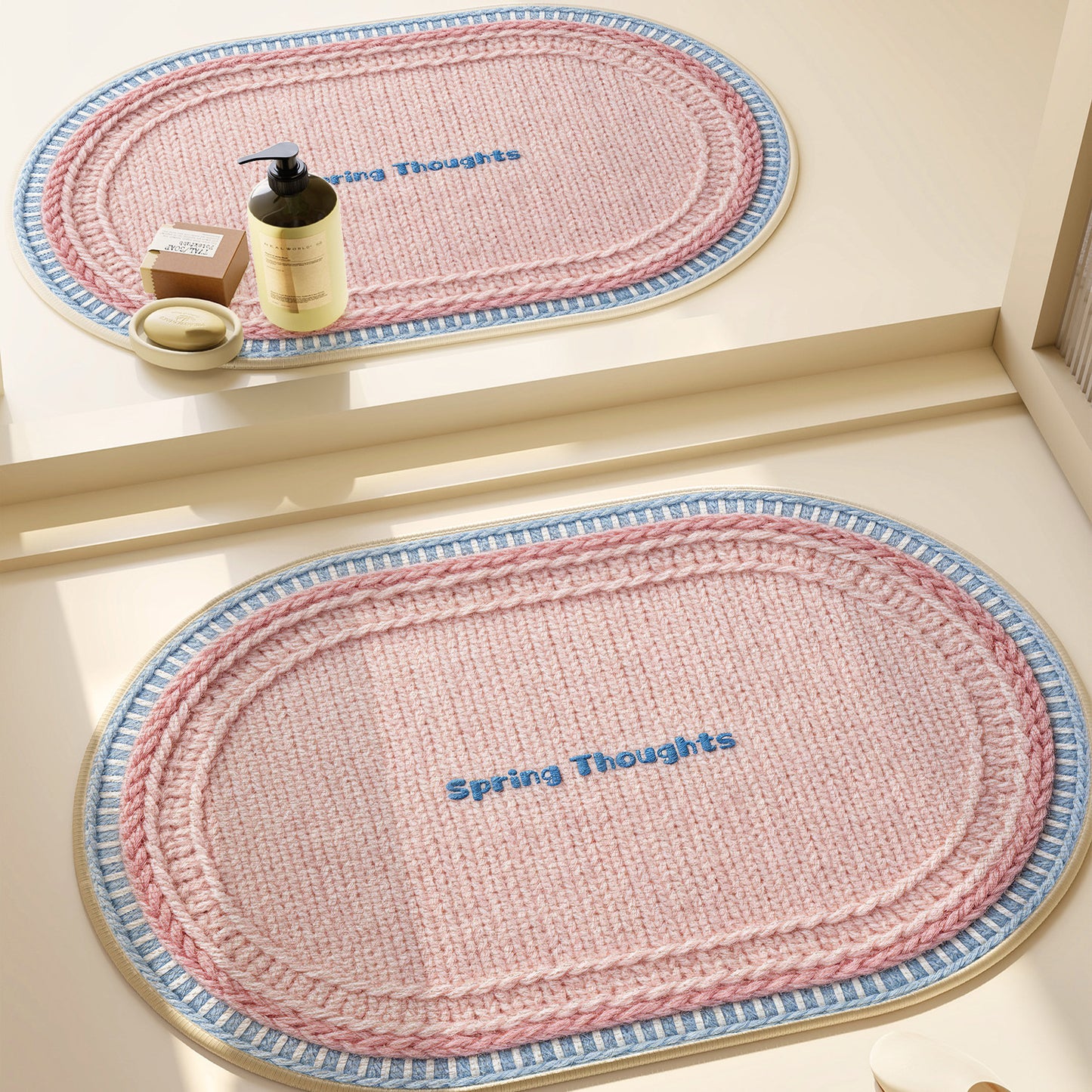 Herz-Muster Badezimmermatte Brehn