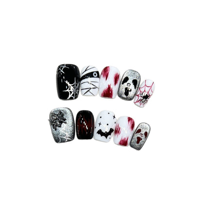 Künstlerisches Halloween Press-On Nagelkunstset Brehn