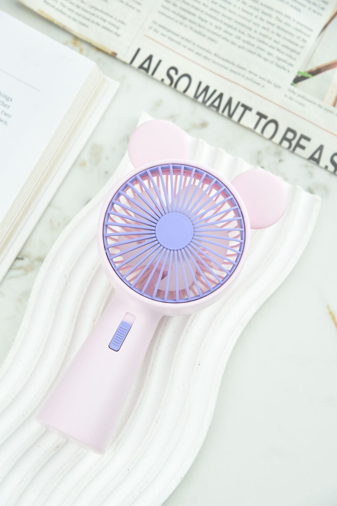 Damen Tragbarer Handventilator mit originellem Geweih-Design Brehn