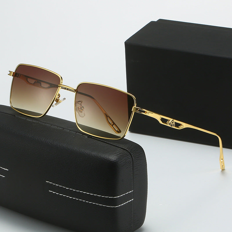 Damen Luxus Sonnenbrille mit markantem Geometrie-Rahmen und polarisierten Gläsern Brehn