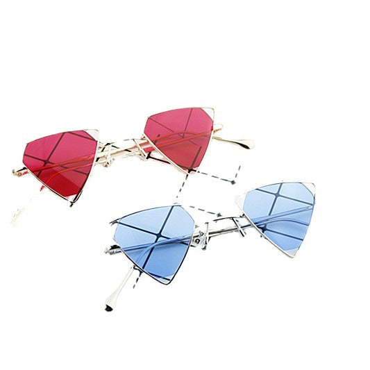 Damen geometrische Sonnenbrille mit elegantem Metallrahmen Brehn