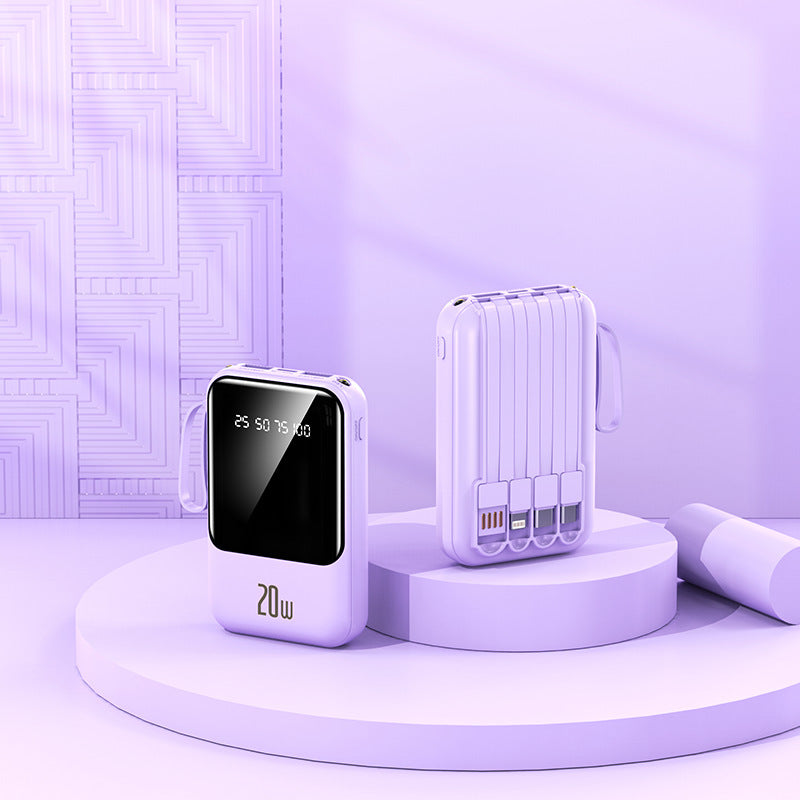 Tragbare Powerbank mit Hochmoderner Ladeanzeige und Schnellem Usb-C Anschluss Brehn
