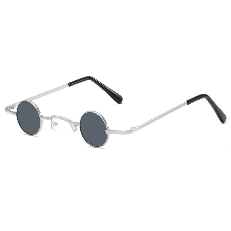 Retro-inspirierte runde Metallrahmen-Sonnenbrille Brehn
