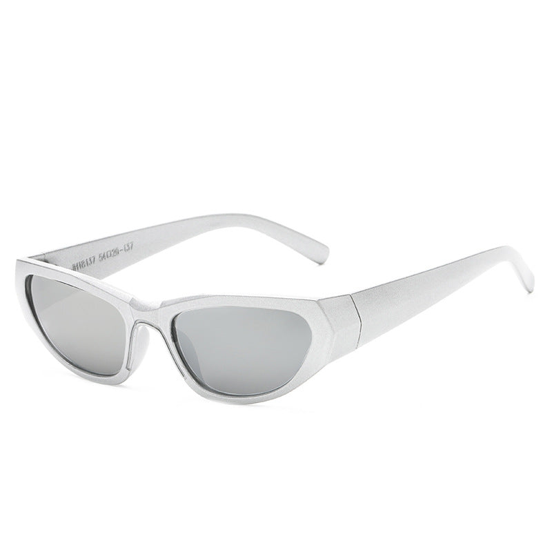 Damen stylische geometrische Sonnenbrille im modernen Design Brehn