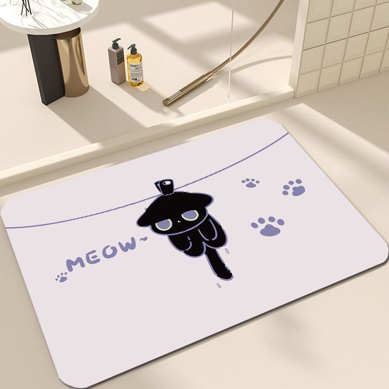 Süßes Katzen-Design Badezimmermatte Brehn