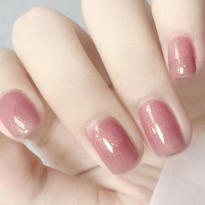 Glitzernde Gel Press-On Nägel Brehn