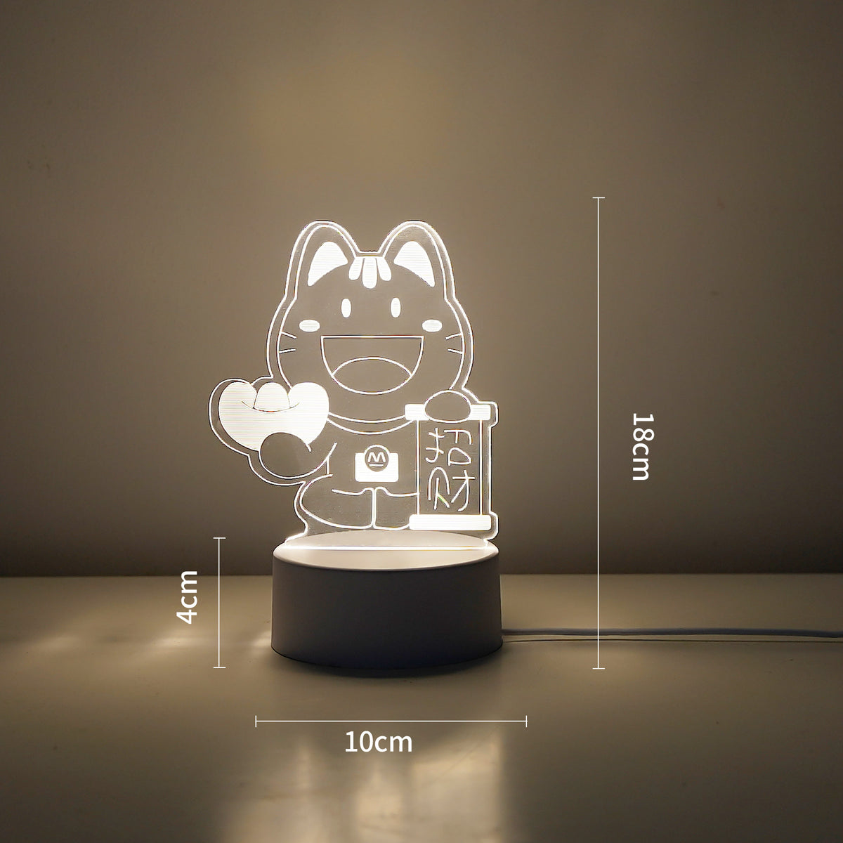 LED Tiger Figur Dekorative Lampe