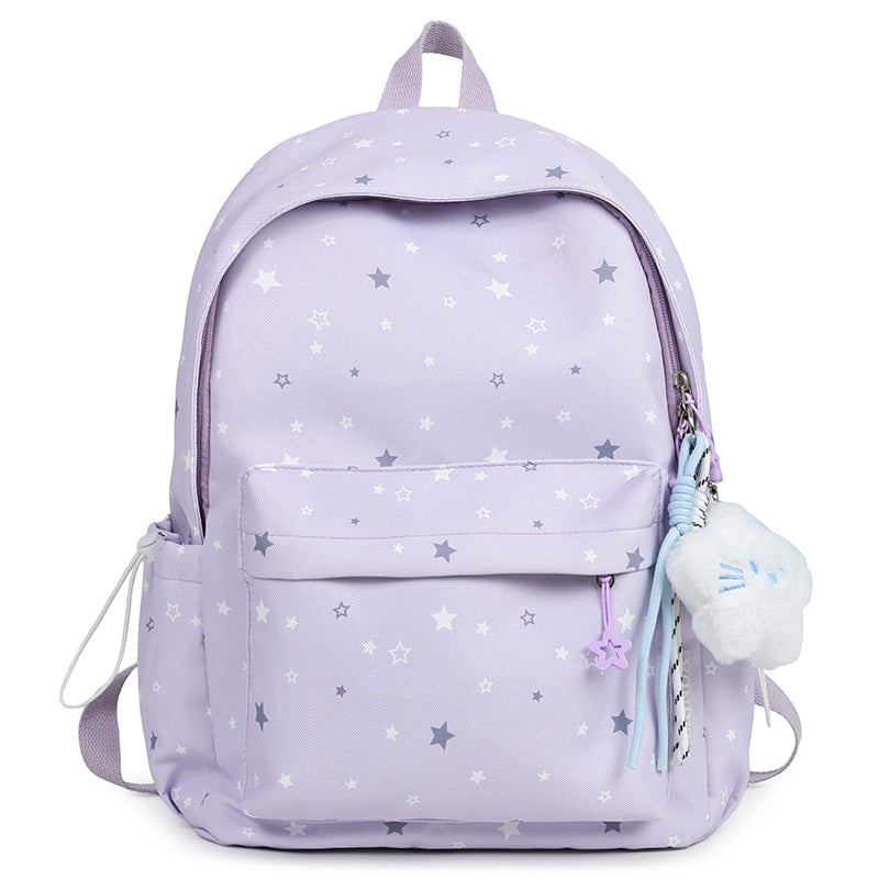 Sternmuster Plüsch Rucksack Brehn