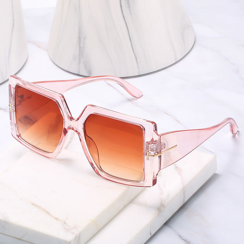 Oversized Geometrische Schild Sonnenbrille Brehn