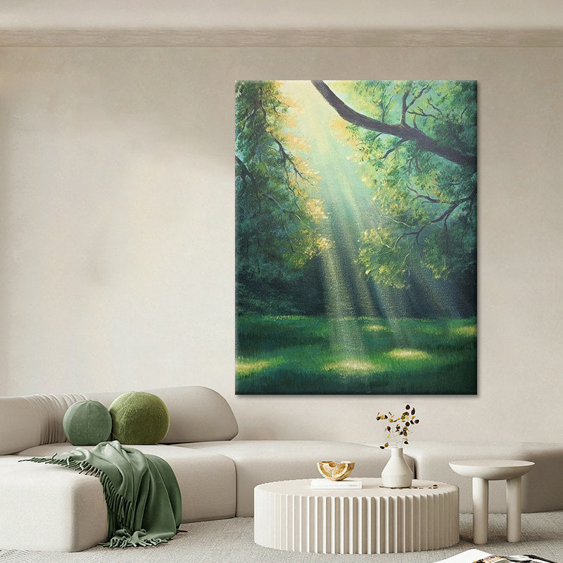Natur-inspirierte Leinwand Wandkunst