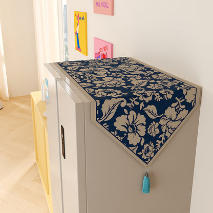 Decorative Floral Jacquard Tassel Cabinet and Table Runner