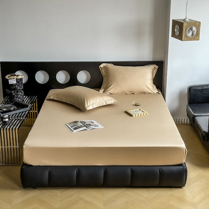 Luxuriöses Spannbettlaken-Set aus Satin-Mikrofaser