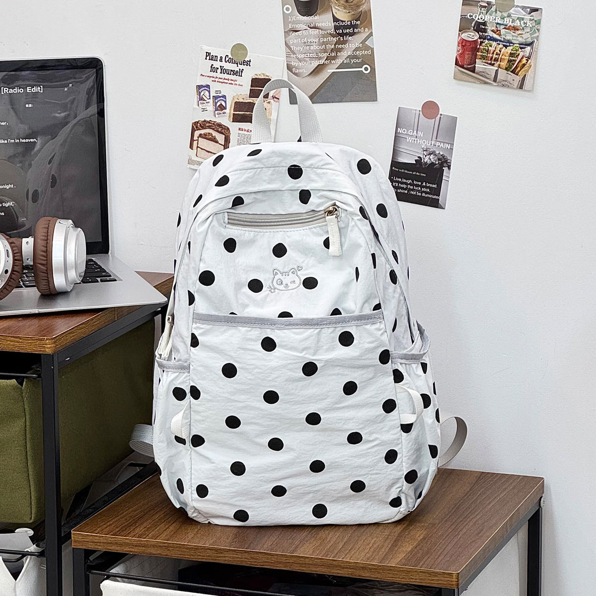 Stylische gepunktete Freizeit-Rucksack Brehn 1791205343