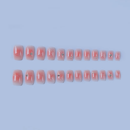 Elegantes Strass-Nagelkunst-Set