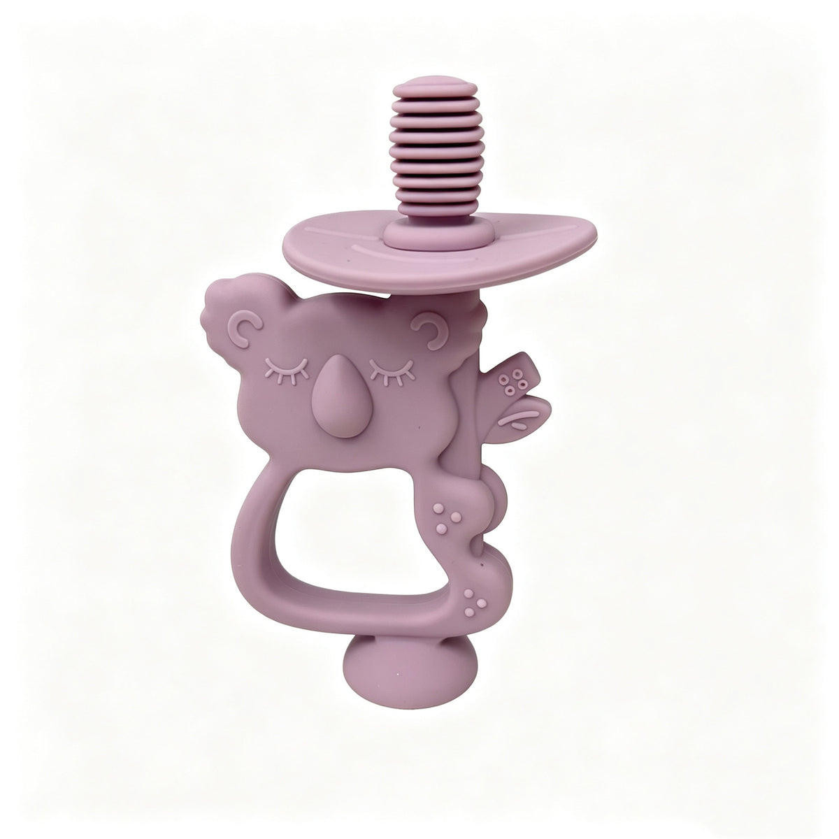 Silicone Koala Beißring mit gerippter Nippel und ergonomischem Griff
