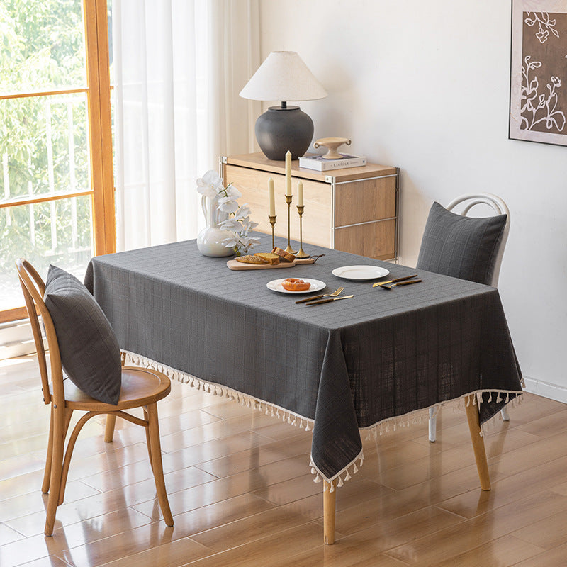 Elegante strukturierte Tischdecke