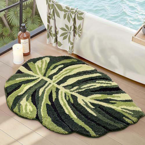 Monstera-Blatt-förmiger Teppich Brehn
