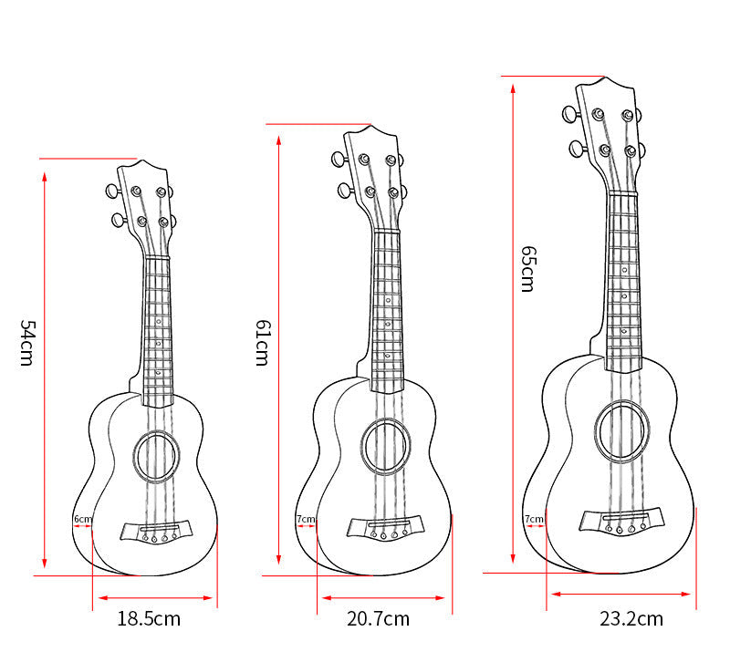 Hochwertige Holz-Ukulele Brehn