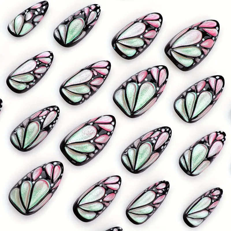 Künstlerische Schmetterling Nagel Kunst Erweiterungen Brehn