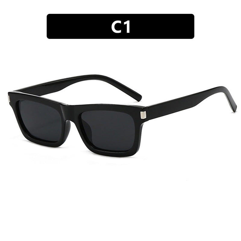 Damen quadratische Sonnenbrille mit transparenten Gläsern und stilvollem Design Brehn