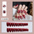 Glamouröse künstliche Fingernägel mit Glanz und Glittereffekt Brehn