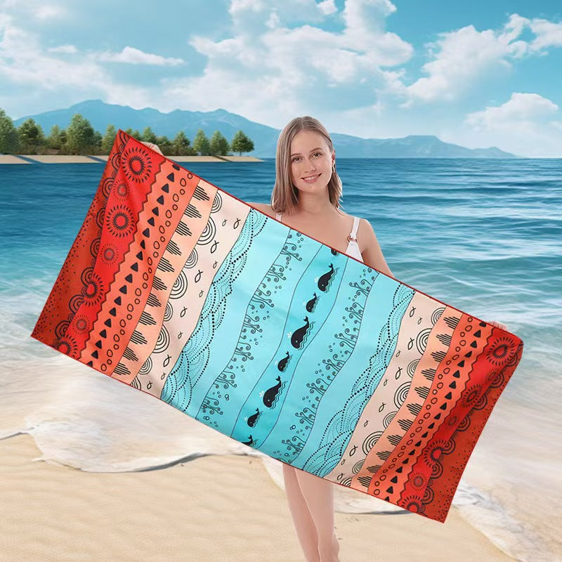 Damen Strandtuch mit maritimem Streifenmuster Brehn
