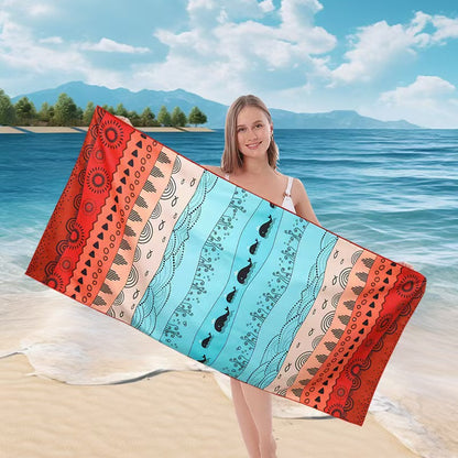 Damen Strandtuch mit maritimem Streifenmuster Brehn