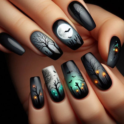 Gothic Horror-Thema Nagelkunstverlängerungen Brehn