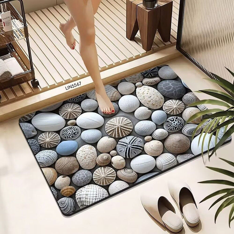 Pebble-Designed Badmatte Brehn