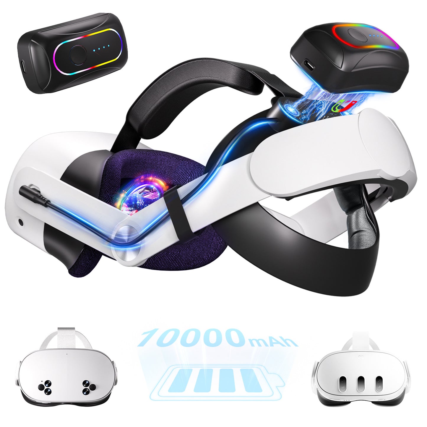 VR-Headset mit Hochleistungsakku Brehn