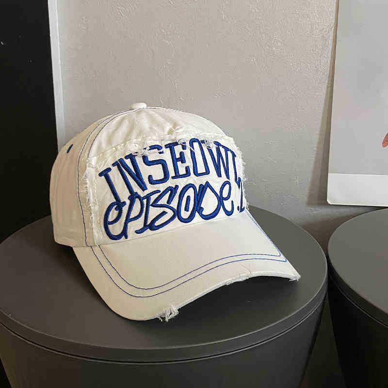 Damen Distressed Künstlerisch Bestickte Kappe Brehn