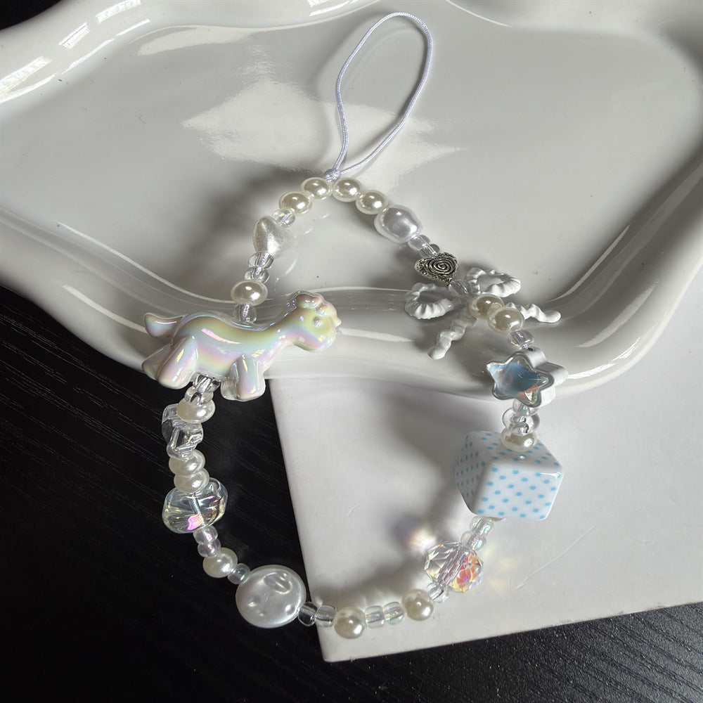 Verspielte Perlen Charm Brillen Kette Brehn