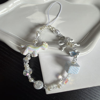Verspielte Perlen Charm Brillen Kette Brehn