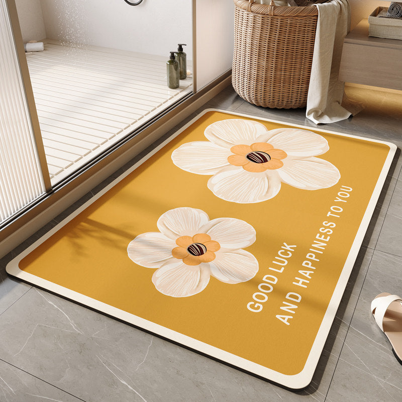 Dekorative florale Badematte Brehn