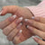 Chic Polka Dot French Tip Nagelkunstverlängerungen Brehn