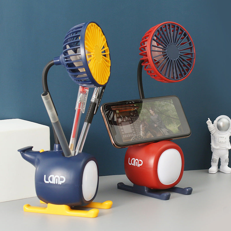 Damen multifunktionale USB-Tischlampe mit Ventilator Brehn