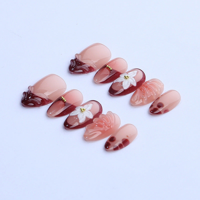 Dekoratives Floral Press-On Nagelkunst Set 1790738611