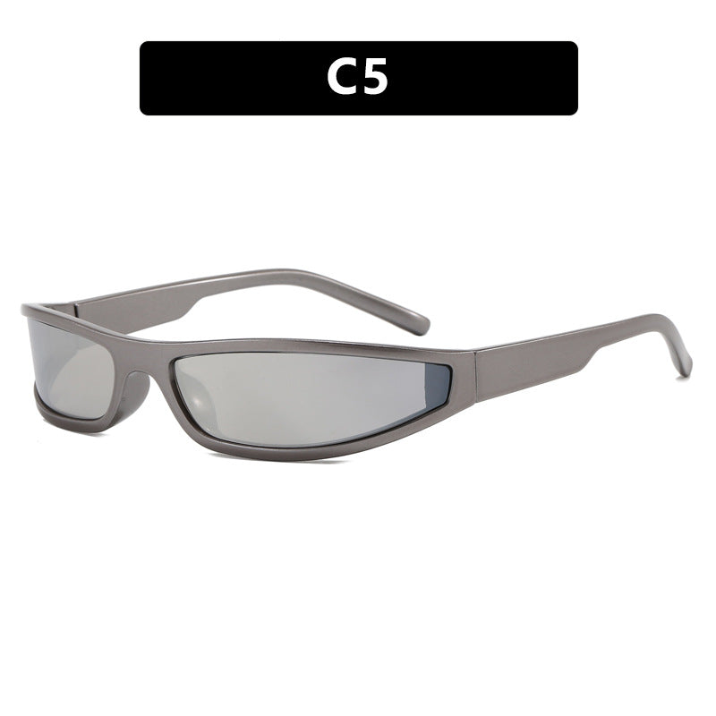 Damen sportliche Sonnenbrille mit flachem, aerodynamischem Design und UV-Schutz Brehn