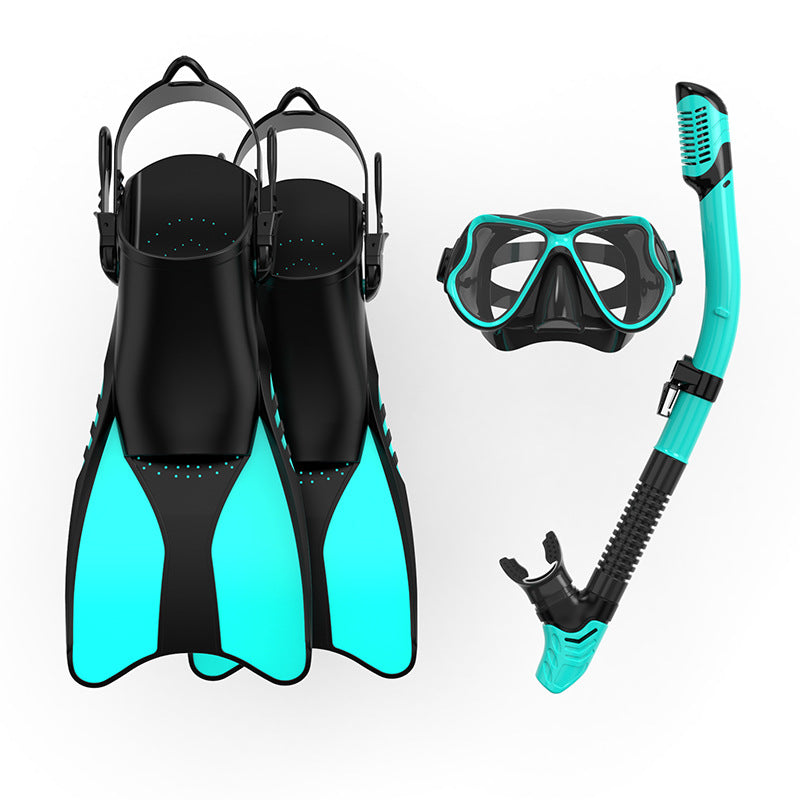 Premium Schnorchelset mit Ergonomischen Flossen und Klarer Tauchmaske Brehn