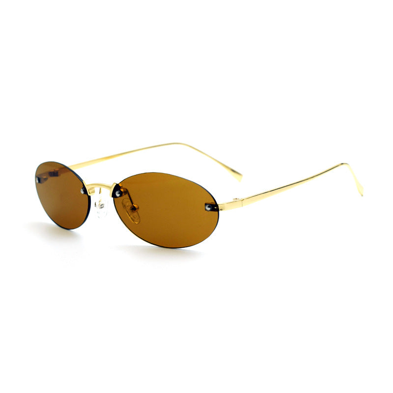 Minimalistische ovale Rahmenbrille Brehn