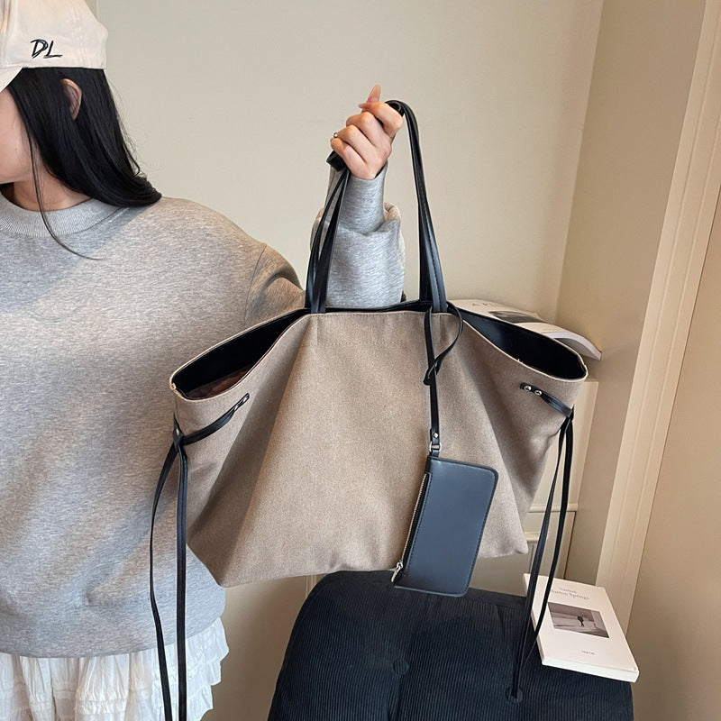 Geräumige Canvas-Shopper-Tasche Brehn