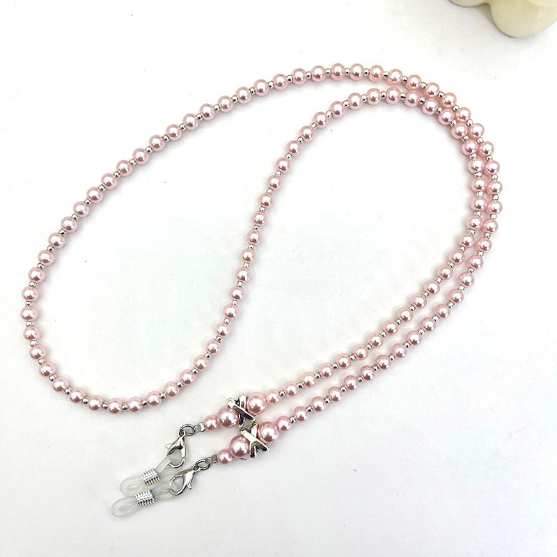 Elegante Perlenbesetzte Brillenband Brehn