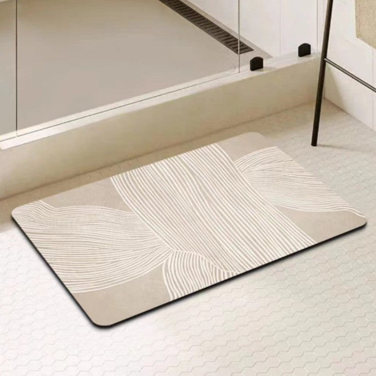 Modern Geometrische Badematte Brehn