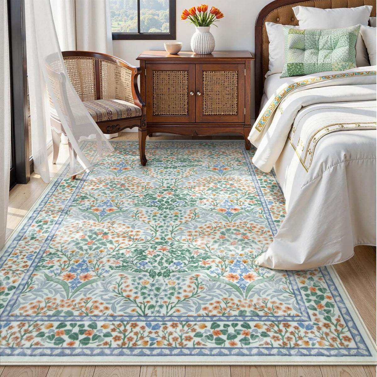 Floral Pattern Area Rug Brehn